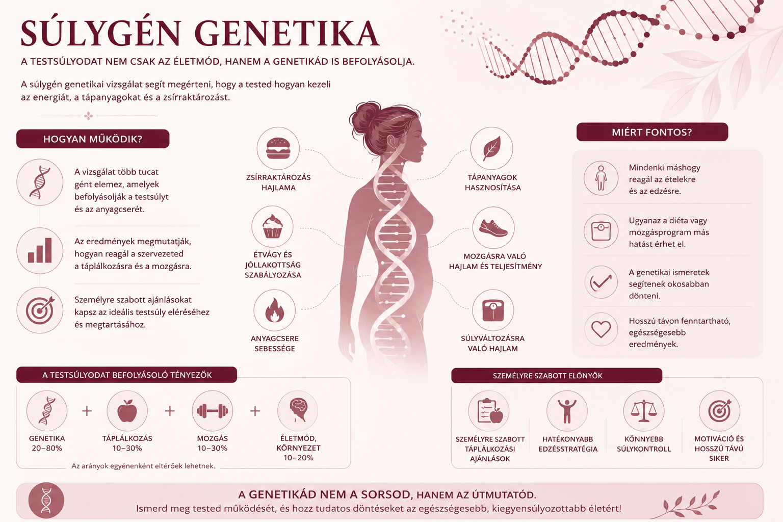 Optimális testsúly a genetika alapján 