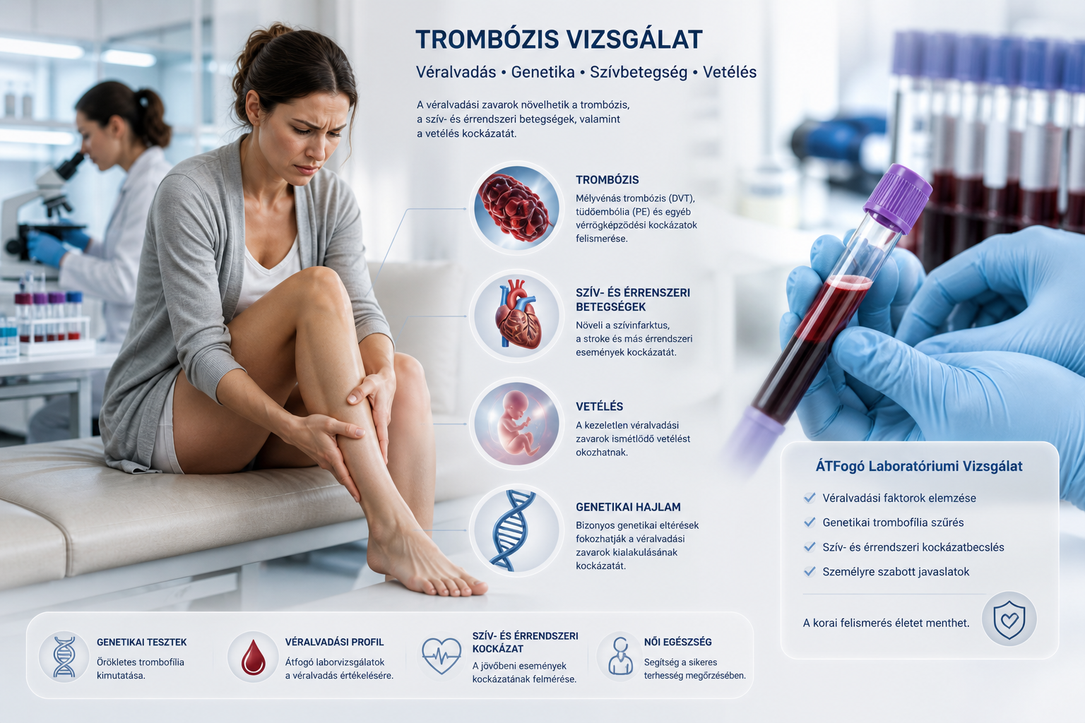 Vérlavadás genetika, szívbetegség, trombózis, vetélés. Mi a közös bennük? 