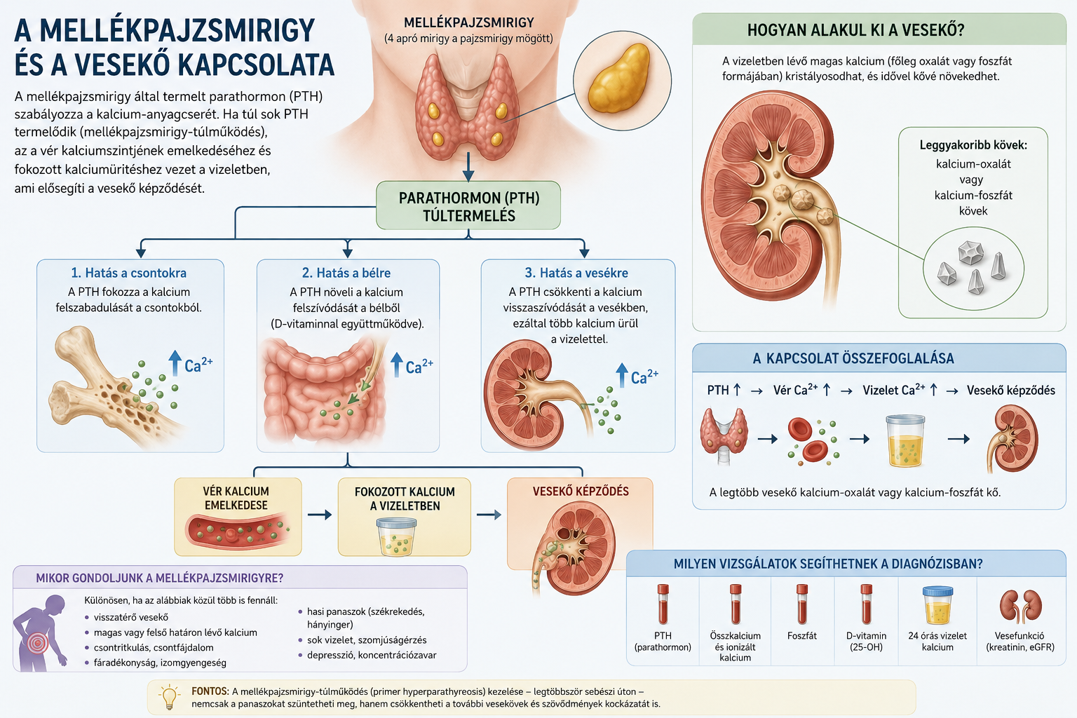 Mi köze van a mellékpajzsmirigynek a vesekőhöz?