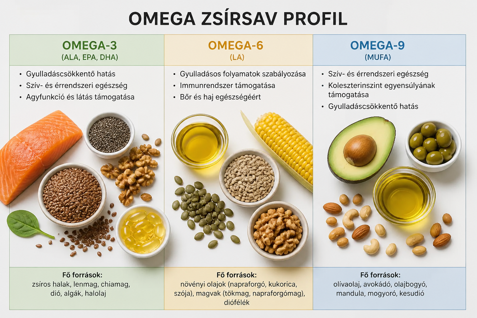 Omega zsírsav profil- kiknek és miért ajánljuk? 