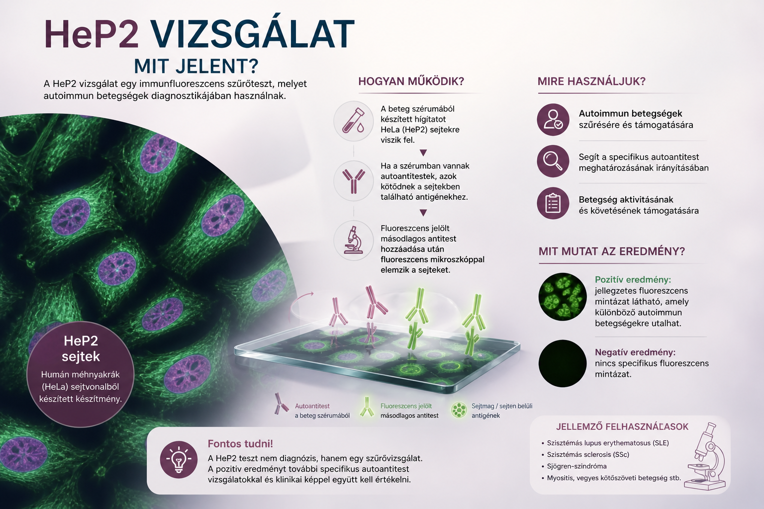 Mit jelent a HEp-2 vizsgálat? 