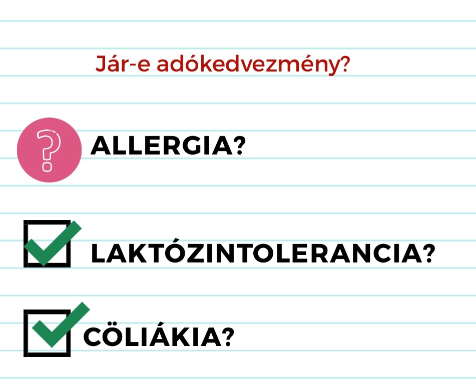 
<span>Adókedvezmény allergia, cöliakia és laktózintolerancia után</span>
