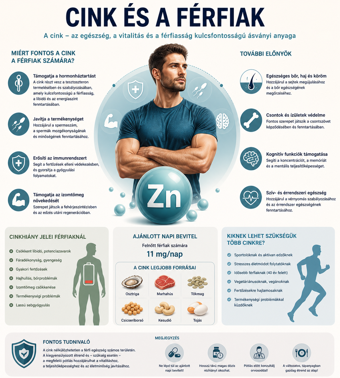 A cink nagyon fontos a férfiaknak
