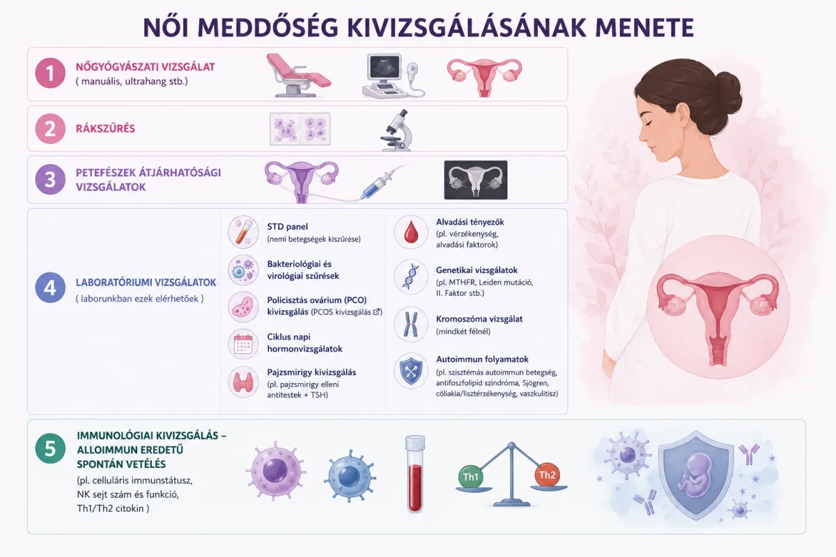 Női meddőségi kivizsgálás menete 