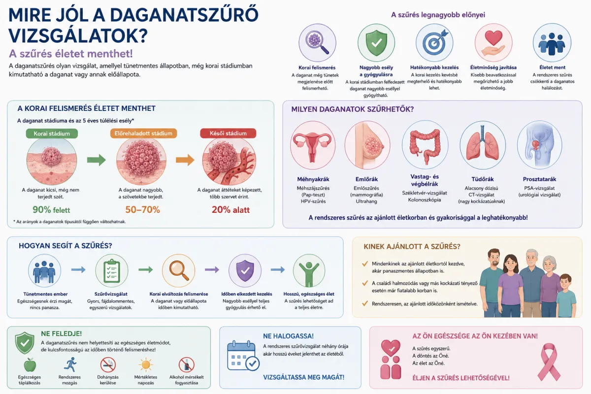 Mire jók a daganatszűrő vizsgálatok?