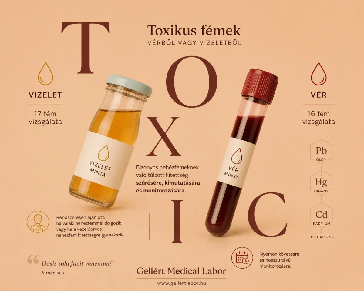 Toxikus fémek vérből, vizeletből 